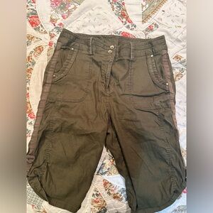 Chico's Olive Cargo Shorts